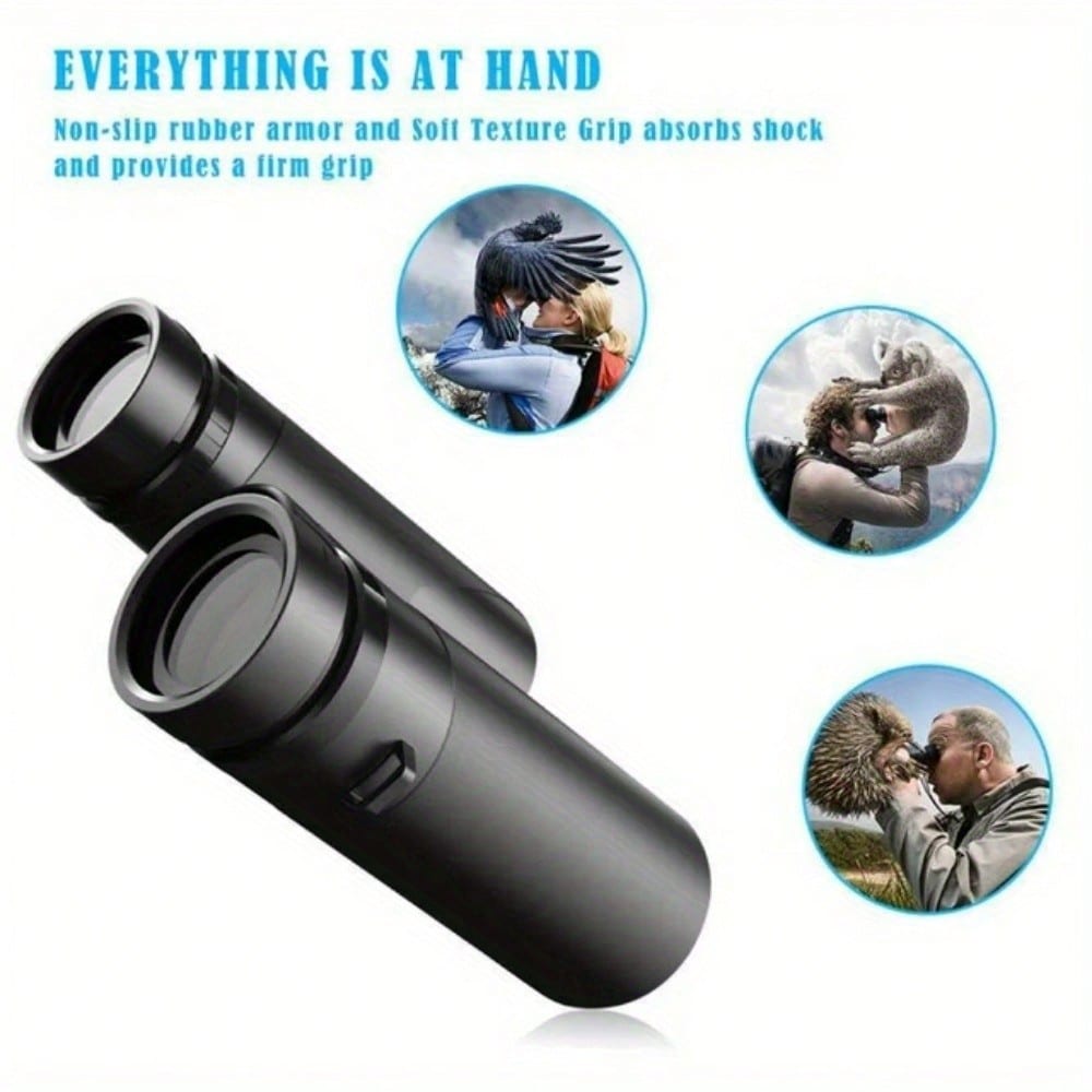 STONESKY Small Binoculars Fully Coated 10x42 Zoom Telescope For Outdoor Camping Traveling Concert Hunting + Bag