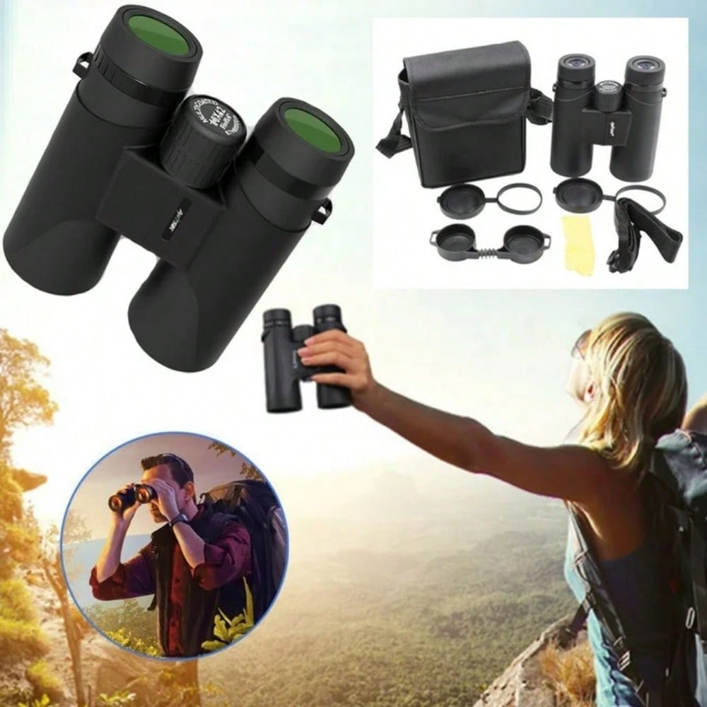 STONESKY Small Binoculars Fully Coated 10x42 Zoom Telescope For Outdoor Camping Traveling Concert Hunting + Bag