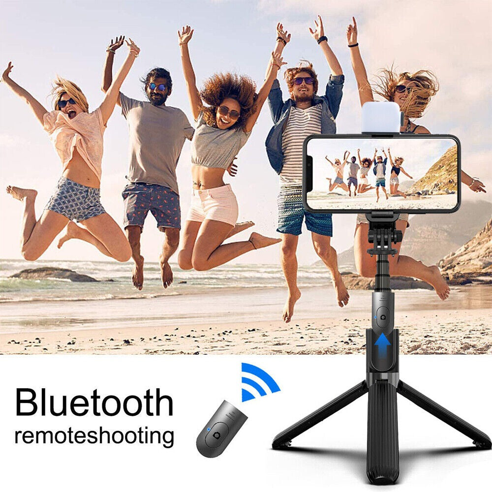 StoneSky 360° Selfie Stick Tripod with Remote Bluetooth for iPhone 13 12 Pro Max 11 XS