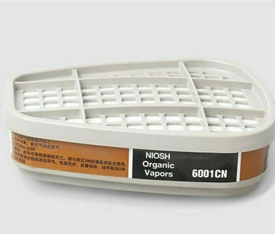 StoneSky Gas Mask 2x 6001CN Organic Vapor Respirator Filter Cartridge For 6300 6800 7502