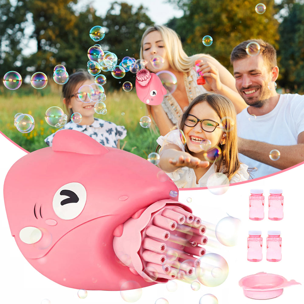 StoneSky Bubble Machine Maker 15 Holes Blower Automatic Bubble Gun Toy For Kid Outdoor