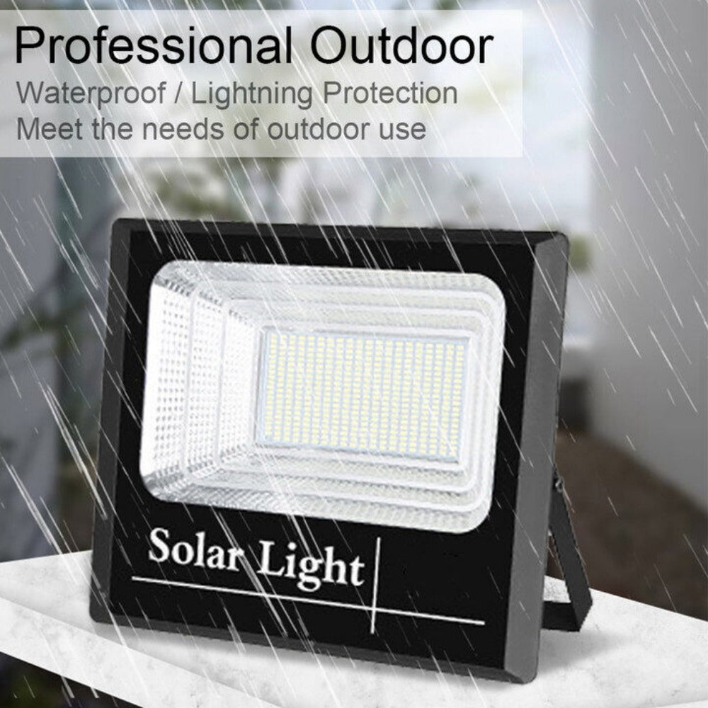 StoneSky Outdoor Waterproof Flood Light Solar Dusk Dawn LED Road Lamp+Solar Panel+Remote