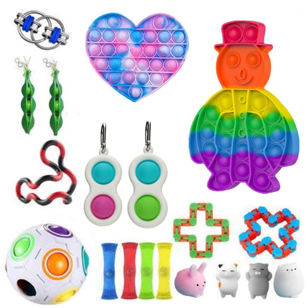 STONESKY Sensory Fidget Toys Set - 21 Pack - Stress Relief and Anti Anxiety Toys for Kids