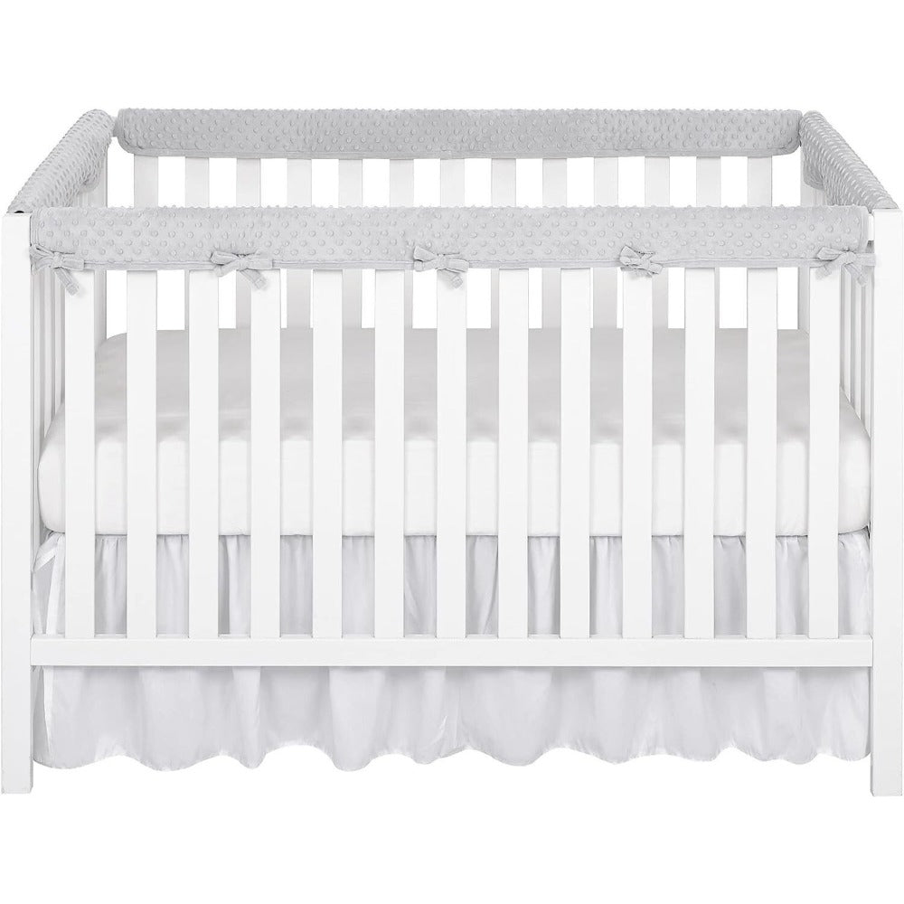 StoneSky 4 in 1 Baby Crib Rail Covers for Teething Anti-Collision Standard Crib Guardrail