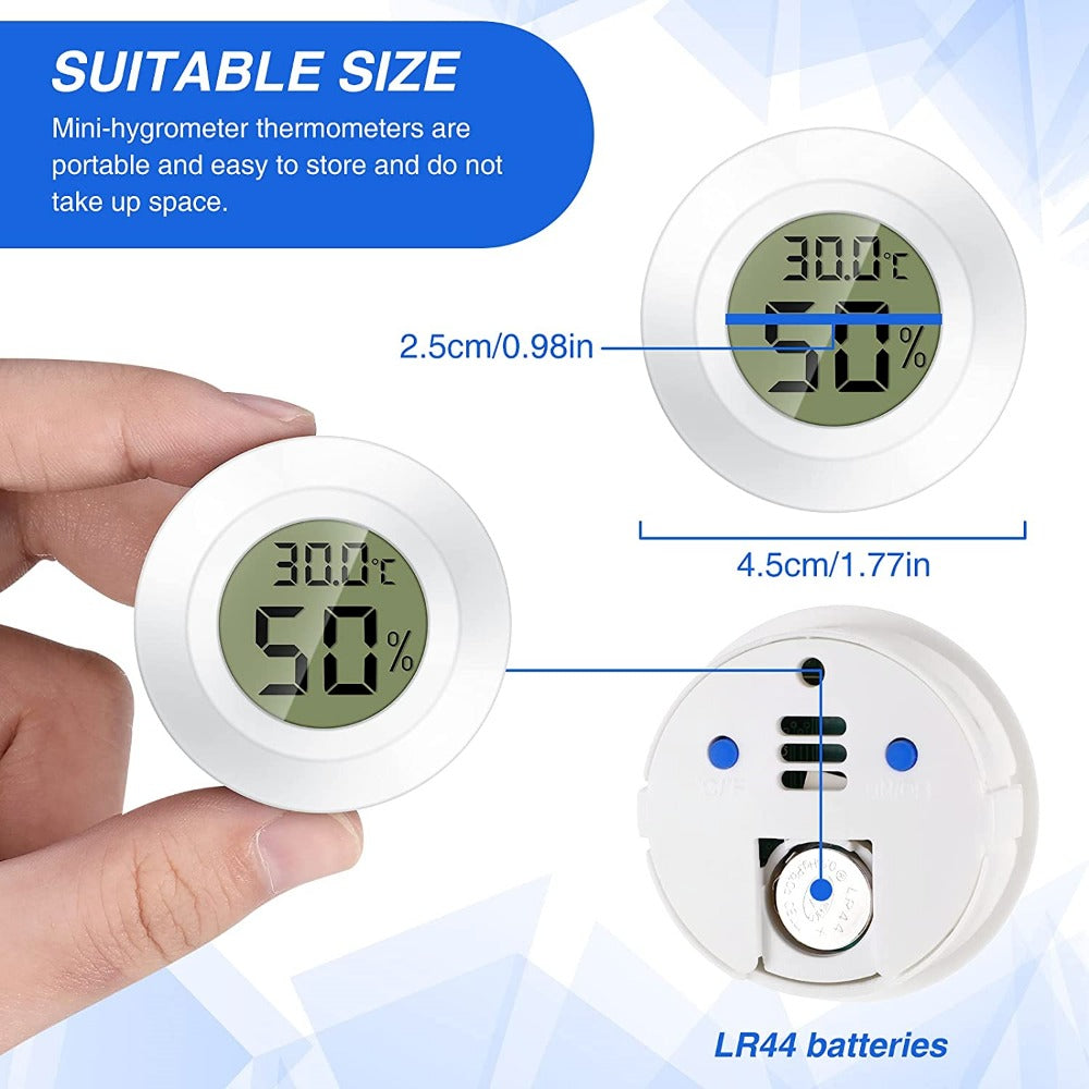 STONESKY 5Pc Mini LCD Digital Indoor Hygrometer Thermometer Humidity Monitor Meter Tester