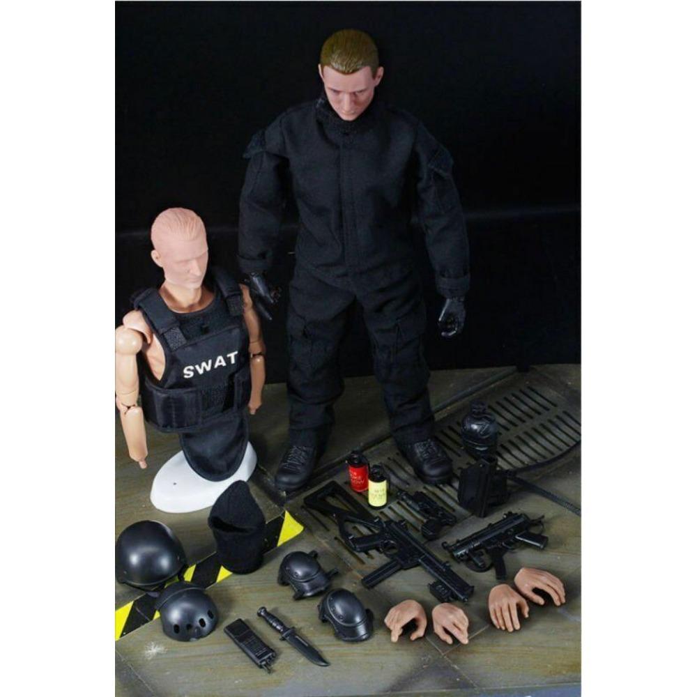 STONESKY 1/6 SWAT Police Soldier Military Combat Suit 12" Action Figure for Kid's Gift