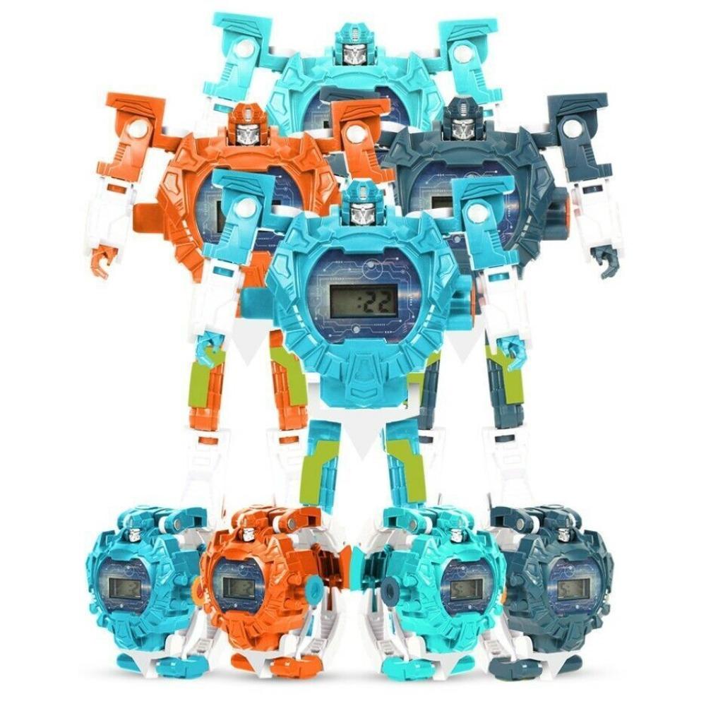 STONESKY 3 in 1 Transformers Projection Watch Manual Transformation Robots Kids Boys Toys