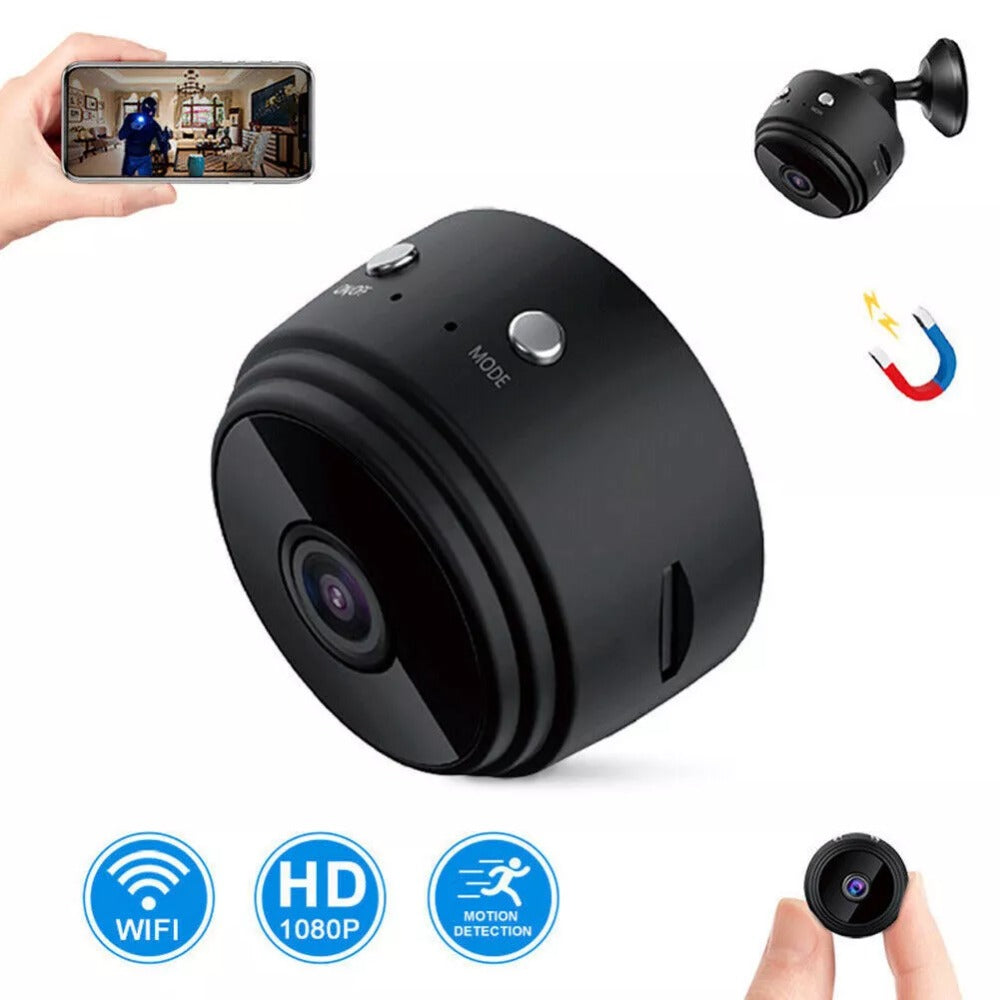 STONESKY 1080P HD Mini IP WIFI Camera Magnetic Camcorder Wireless Home Security Car DVR Support Night Vision Video Recording Motion Detection, APP Remote Control, 150° Super Wide Angle