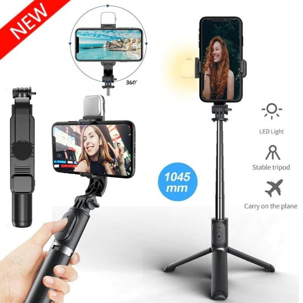 StoneSky Remote Selfie Stick Tripod Phone Desktop Stand Desk Holder For iPhone/Samsung US