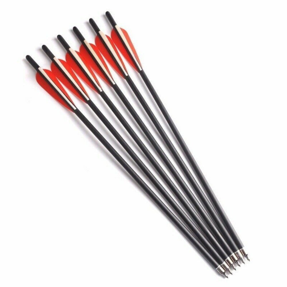 StoneSky 12Pcs 20 inch Carbon Crossbow Bolts Arrow 8.8mm Moon Nocks Archery For Hunting