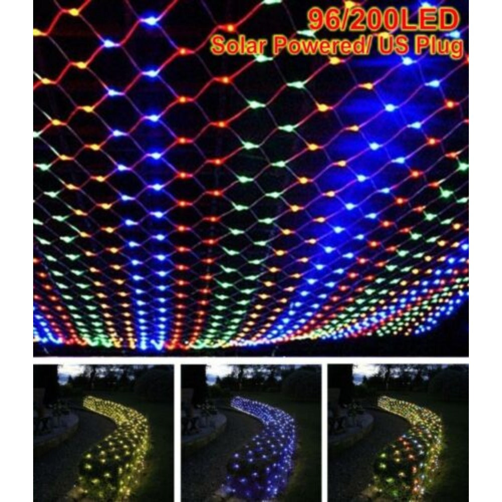 StoneSky 192 LED Meteor Shower Lights Fairy String Light Falling Rain Tree Garden Xmas US