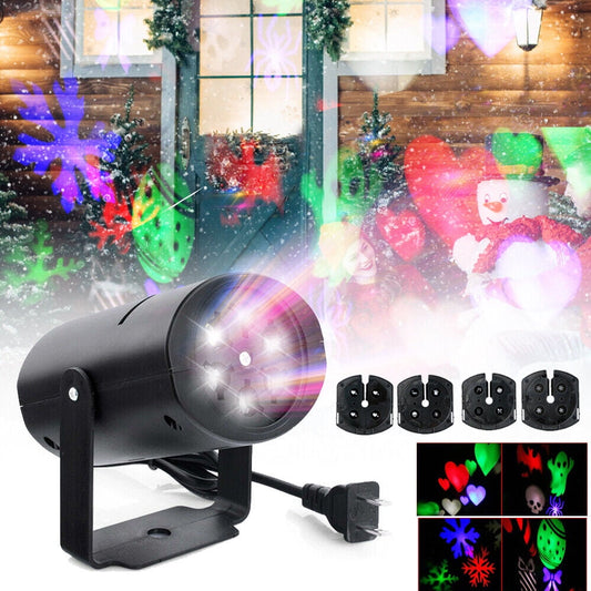 STONESKY EROCK Christmas Laser Projector LED Light Party Stage Spotlight 4 Patterns