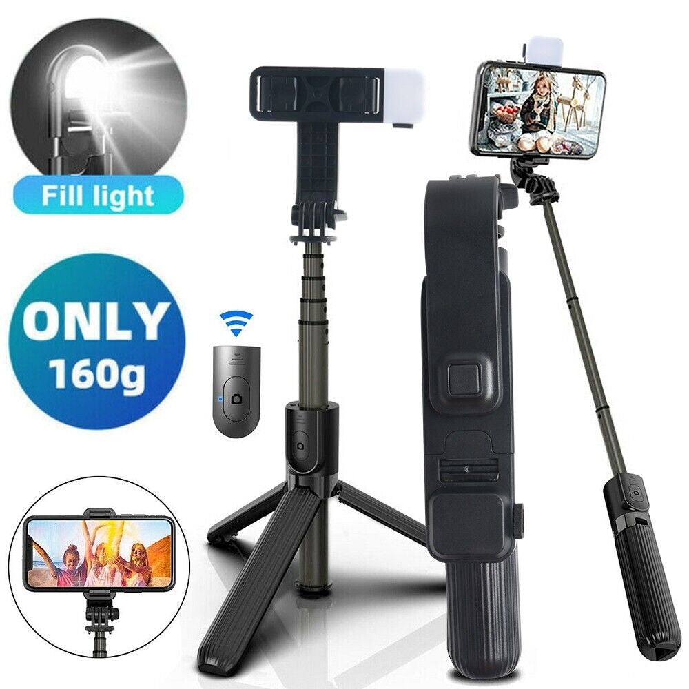 StoneSky 360° Selfie Stick Tripod with Remote Bluetooth for iPhone 13 12 Pro Max 11 XS