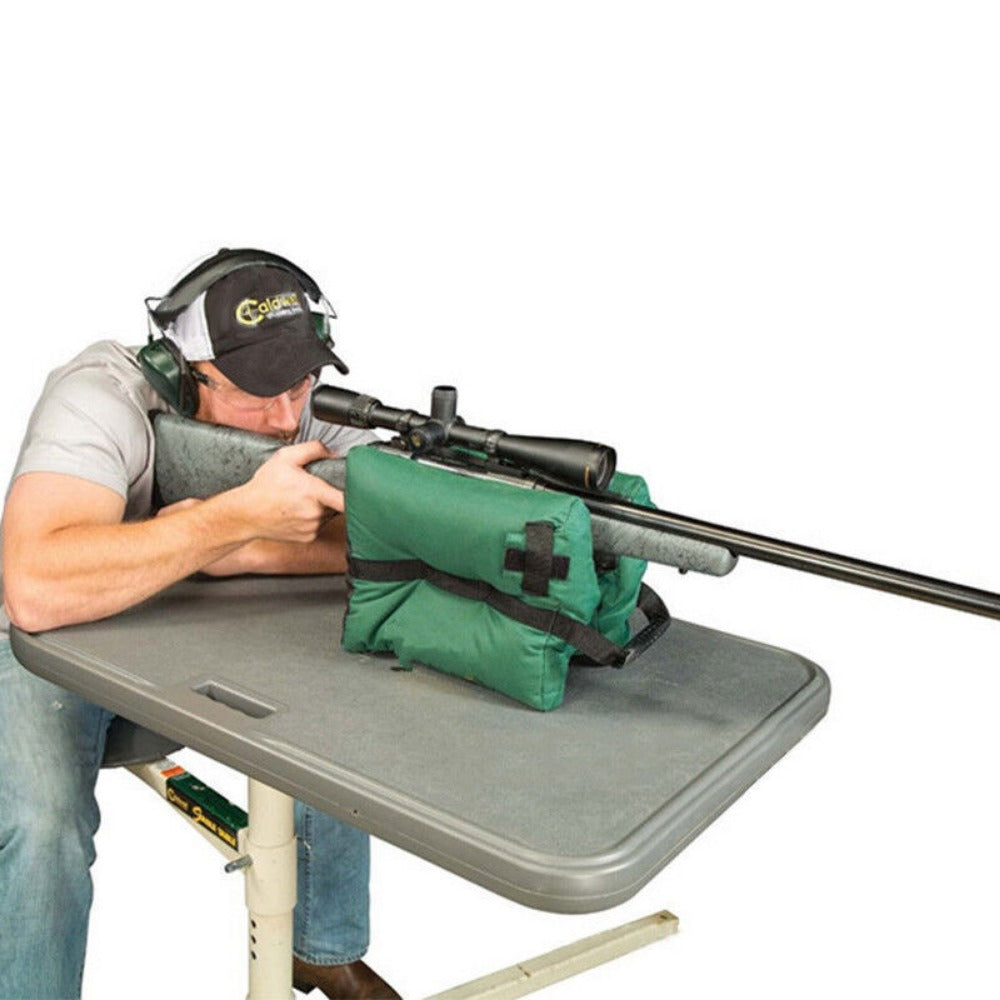 STONESKY Tactical Shooting Gun Rest and Front Sand Bags Rifle Bench Steady Unfilled Green