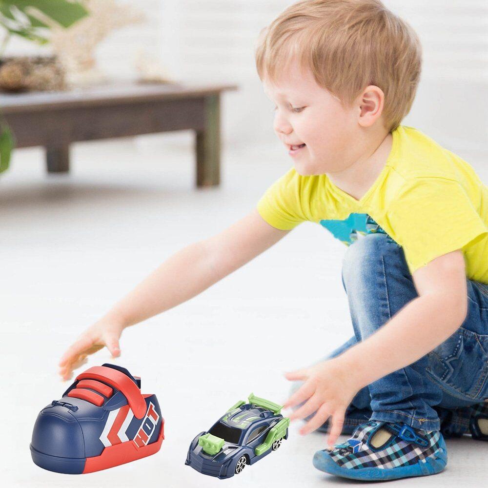 STONESTAR Kid's Creative Running Shoes Car Shooting Car Set Racing Vehicle Game Boys Toys