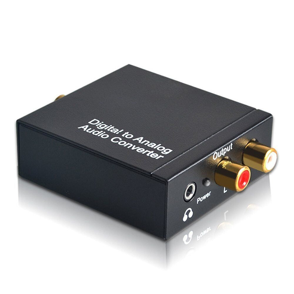 StoneSky Optical Coaxial Toslink Digital to Analog Audio Converter Adapter RCA L/R 3.5mm