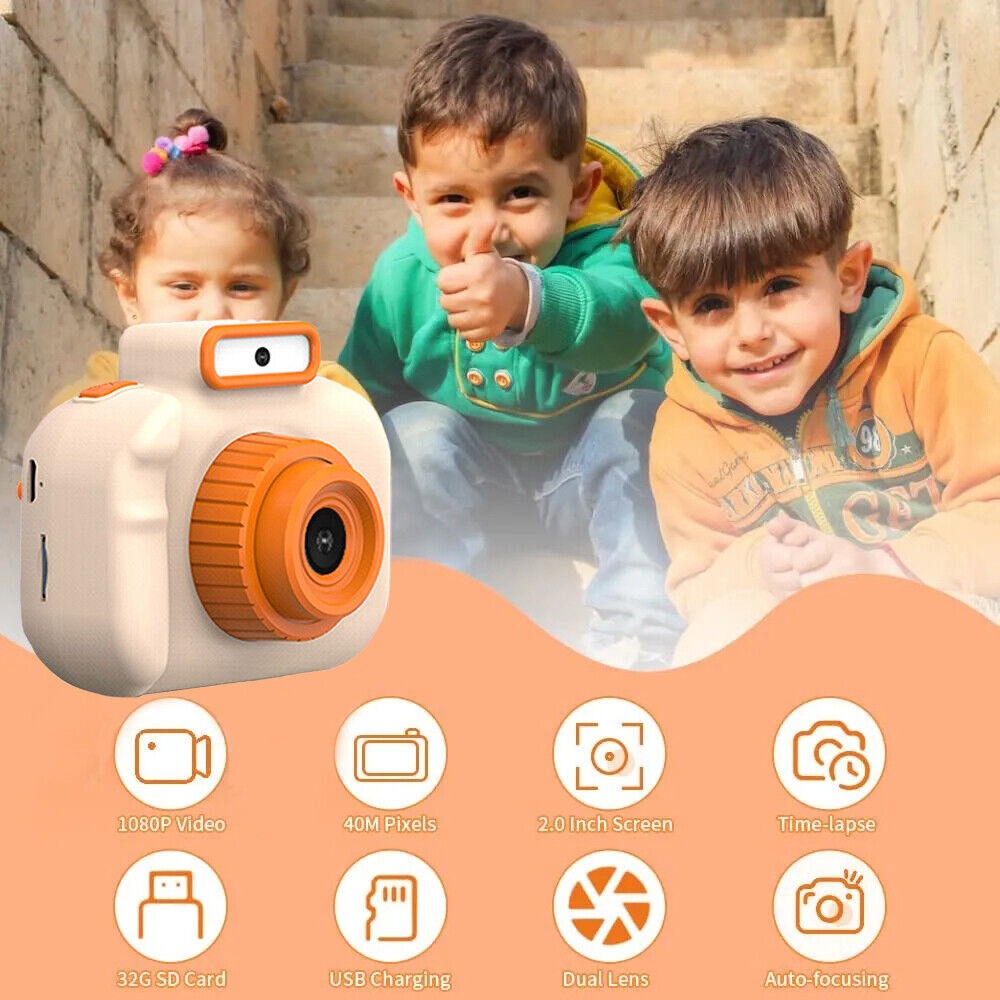 STONESKY 1080P Digital Camera 2.0" LCD HD Mini Camera With 32G TF Card for Kids Children