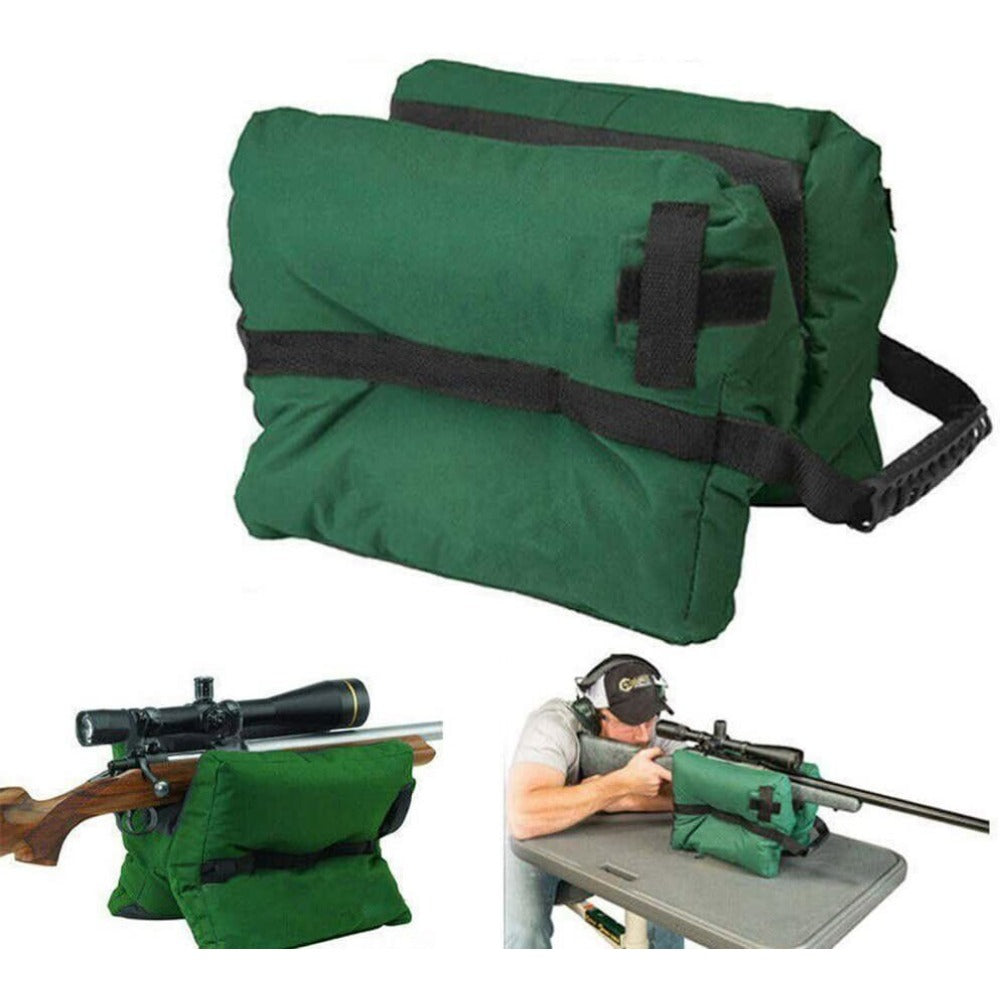 STONESKY Tactical Shooting Gun Rest and Front Sand Bags Rifle Bench Steady Unfilled Green