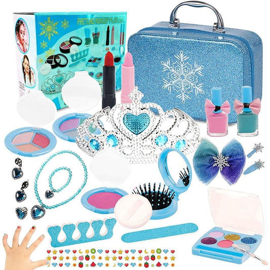 STONESKY  29Pcs/Set Kids Pretend Play Makeup Kit Washable Safe for Girls Beauty Toys Gift