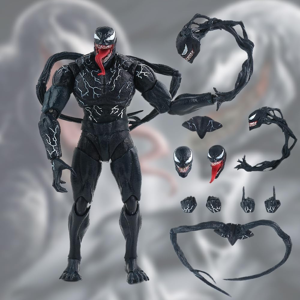 STONESKY 7-inch Venom Carnage Action Figure Spider Man Statue Model Toy Gift PVC