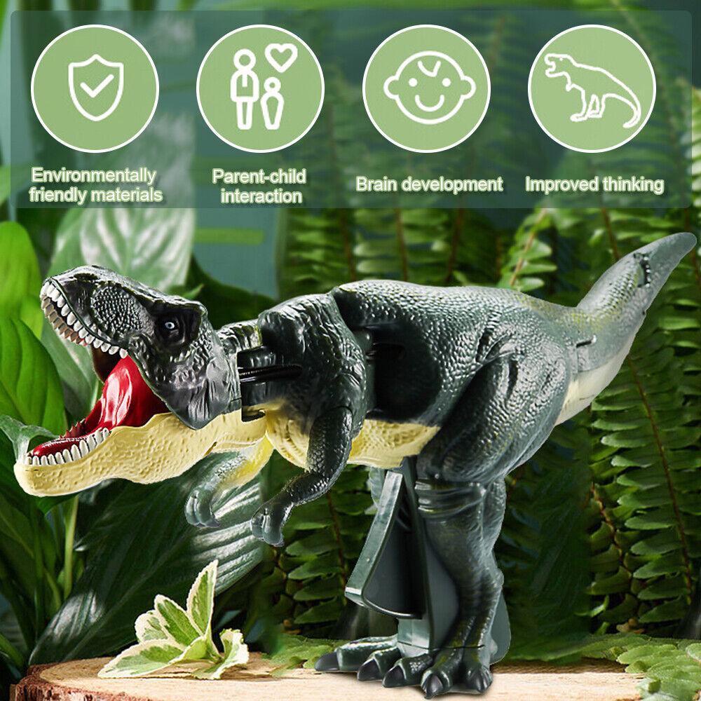 STONESKY Trigger Dinosaur Chomper Toys Dino Fun Hand Pincher Shake Head & Tail Kids Gifts