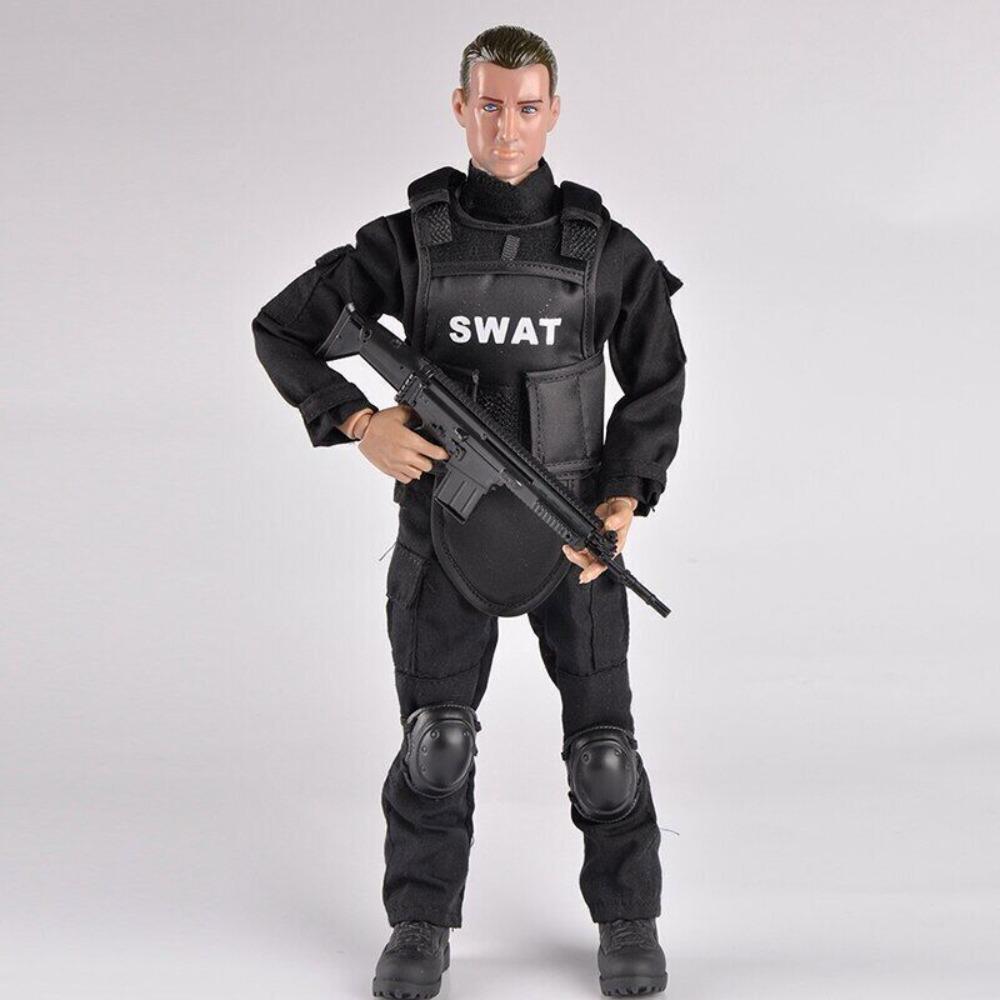 STONESKY 1/6 SWAT Police Soldier Military Combat Suit 12" Action Figure for Kid's Gift