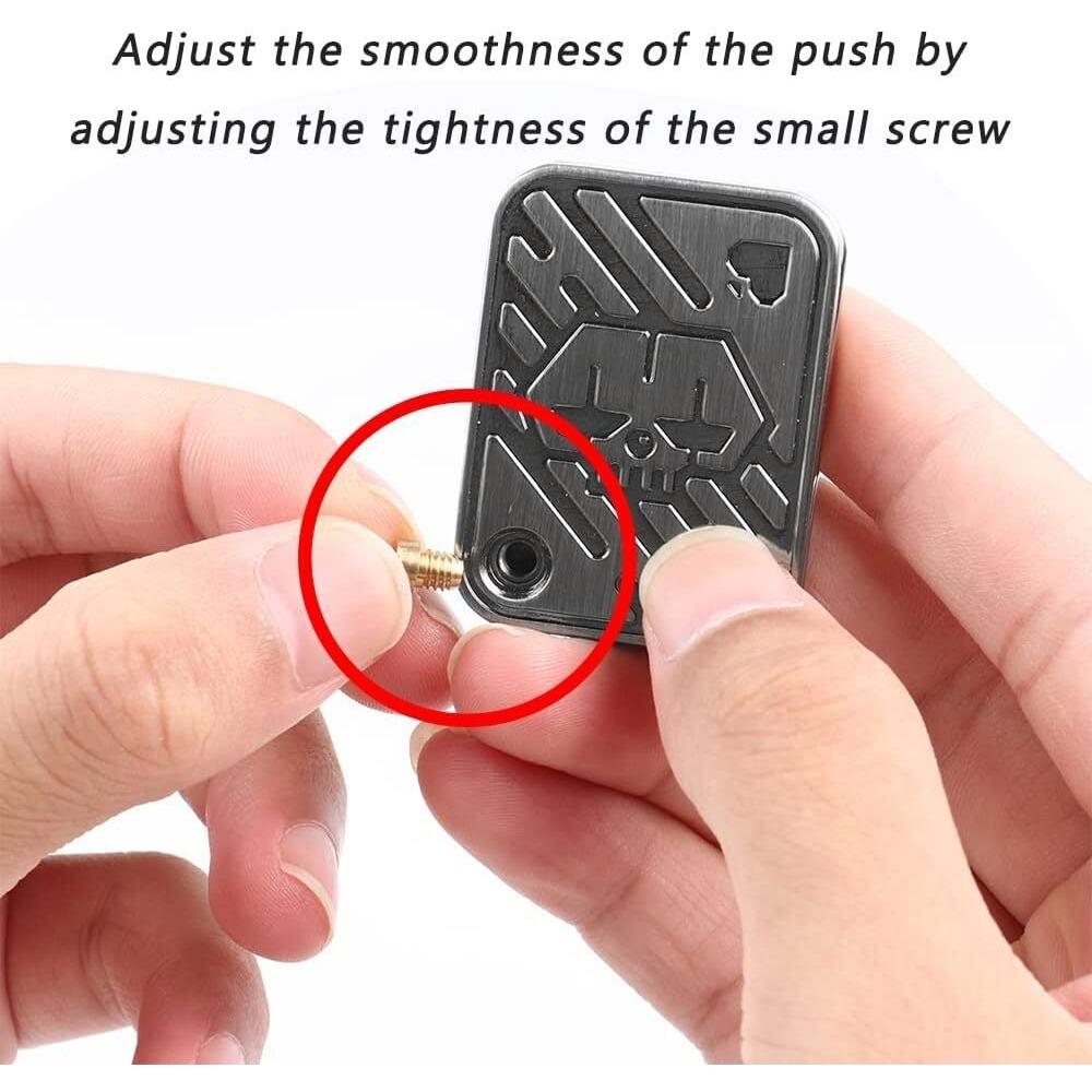 STONESKY Magnetic Metal Fidget Toy KK Poker Push Card Fidget Slider Stress Relief Toys US