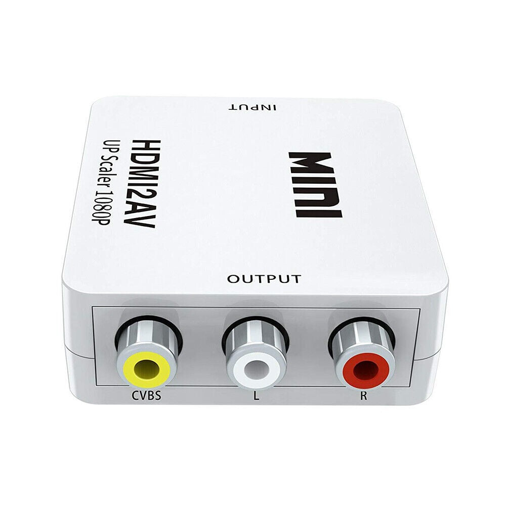 STONESKY Mini HDMI To RCA AV HD Converter Composite CVBS Audio Video Adapter  NES SNES