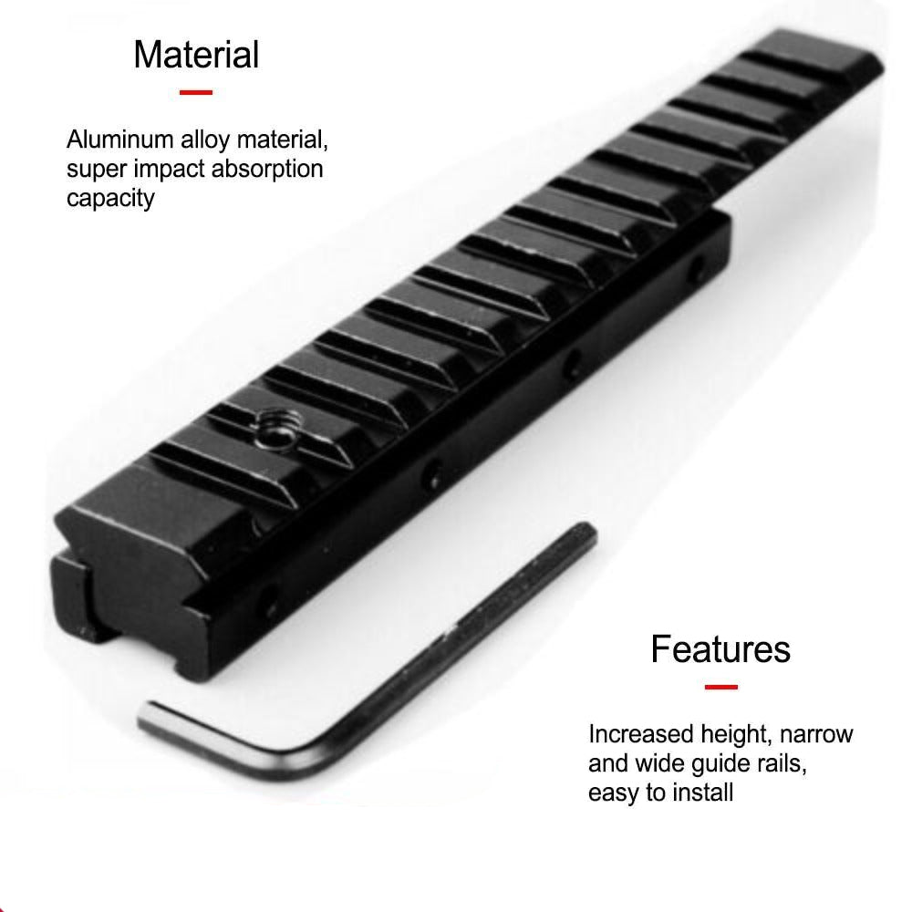 StoneSky Dovetail Extension Weaver Picatinny Adapter  Riser Rail 11mm to 20mm Mount Base