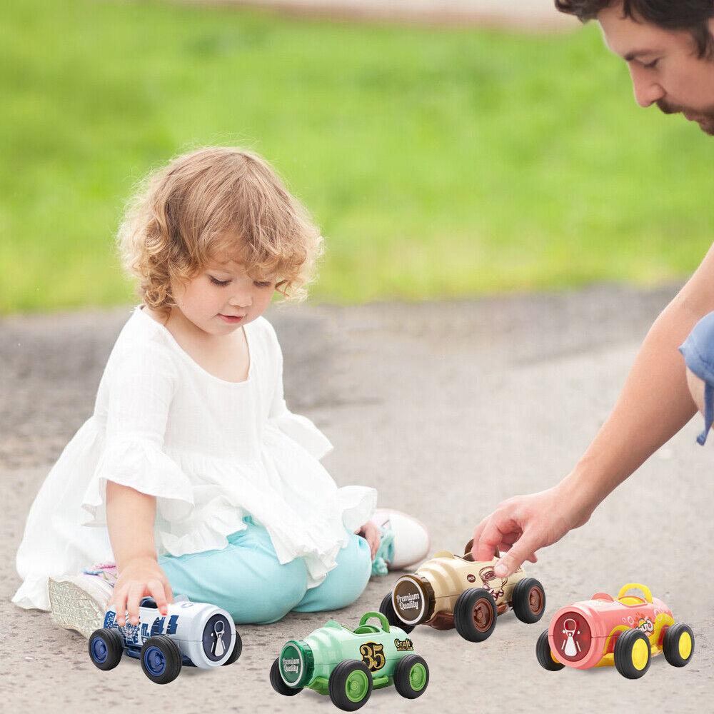 STONESKY Pull & Back Toddler Toys Car for Kids Gift with Music and Lights Coke Can Design