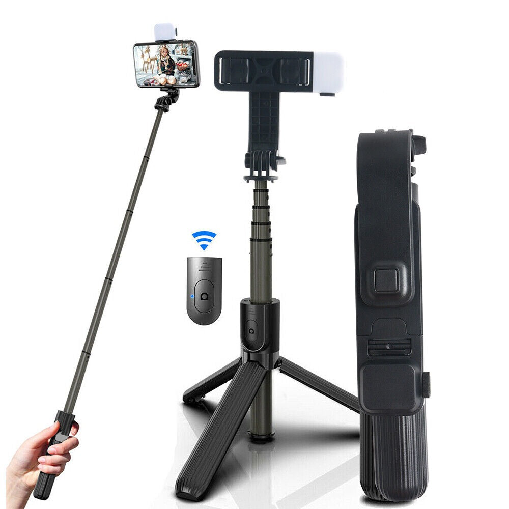 StoneSky 360° Selfie Stick Tripod with Remote Bluetooth for iPhone 13 12 Pro Max 11 XS