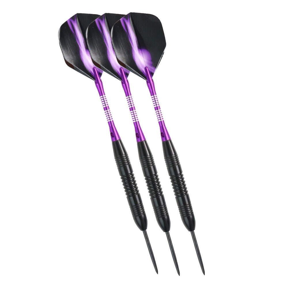 STONESKY 3 Pcs Steel Tip Darts Barrel Aluminum Shafts Professional Competition Dart Set