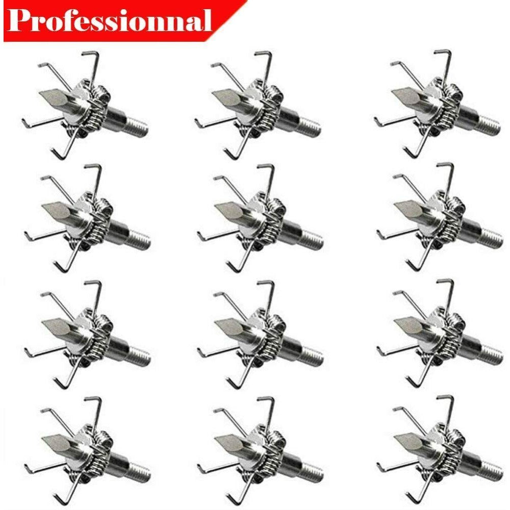 StoneSky 12X Archery 5 Paws Judo Broadheads 100 Grain for Compound Bow Crossbow Head Tips