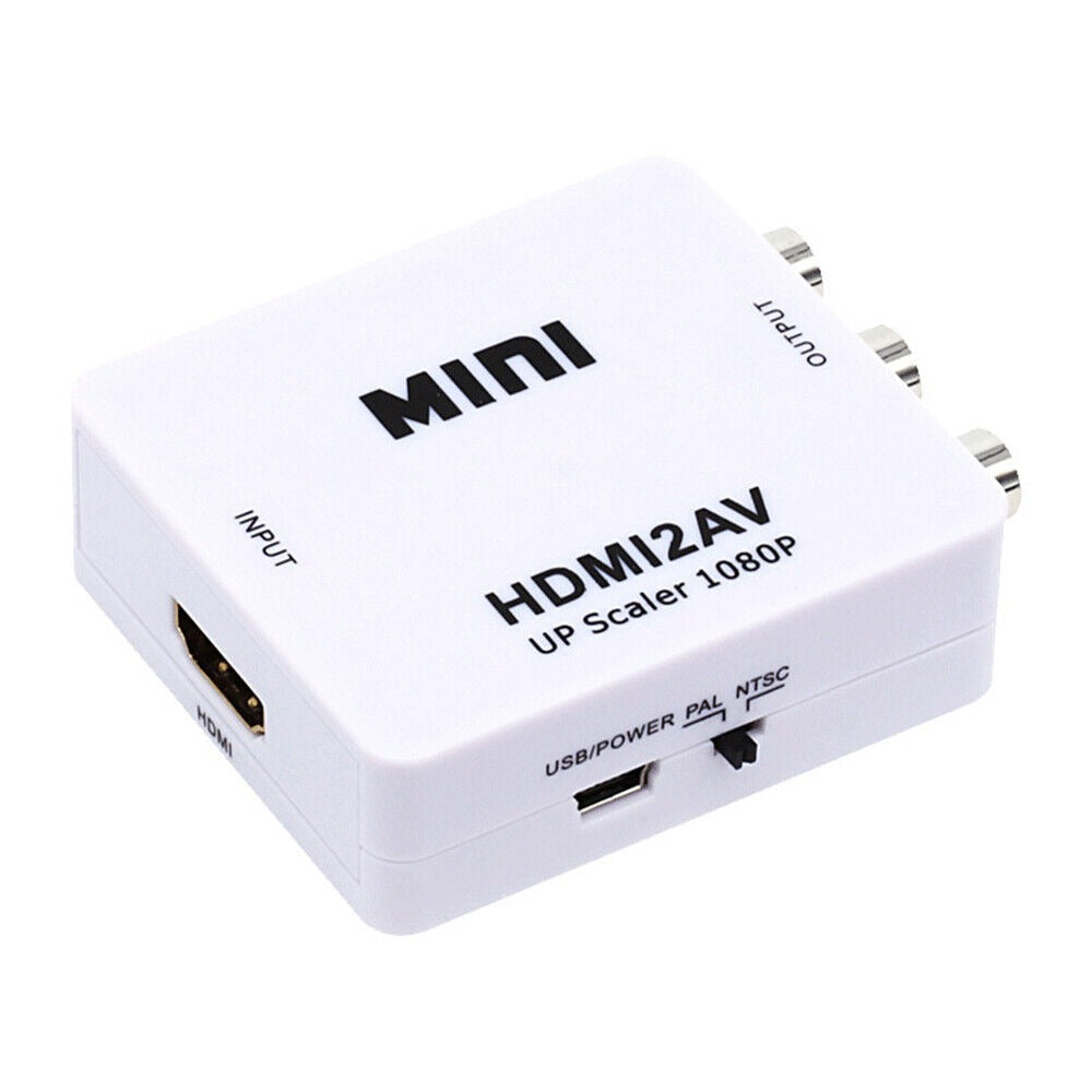 StoneSky HDMI2AV Mini Converter HDMI To AV Adapter HDMI to RCA 1080P HD Video Audio