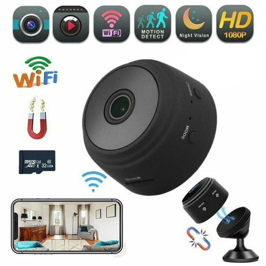 StoneSky Mini Hidden Spy Camera Wireless Wifi Home Security Night Vision HD 1080P w/ 32GB