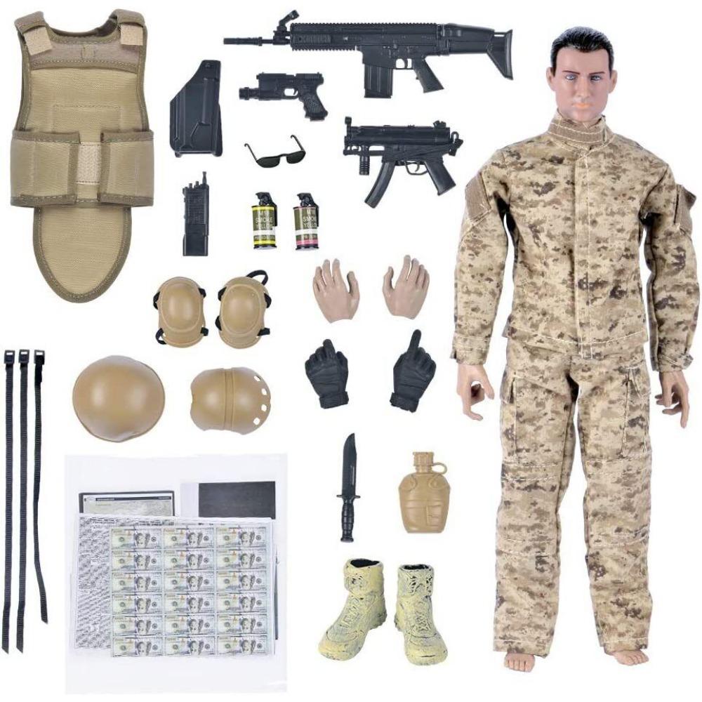 STONESKY 1/6 Army Solider ANB01 ACU Desert Action Figure Military Model Collectible Toys