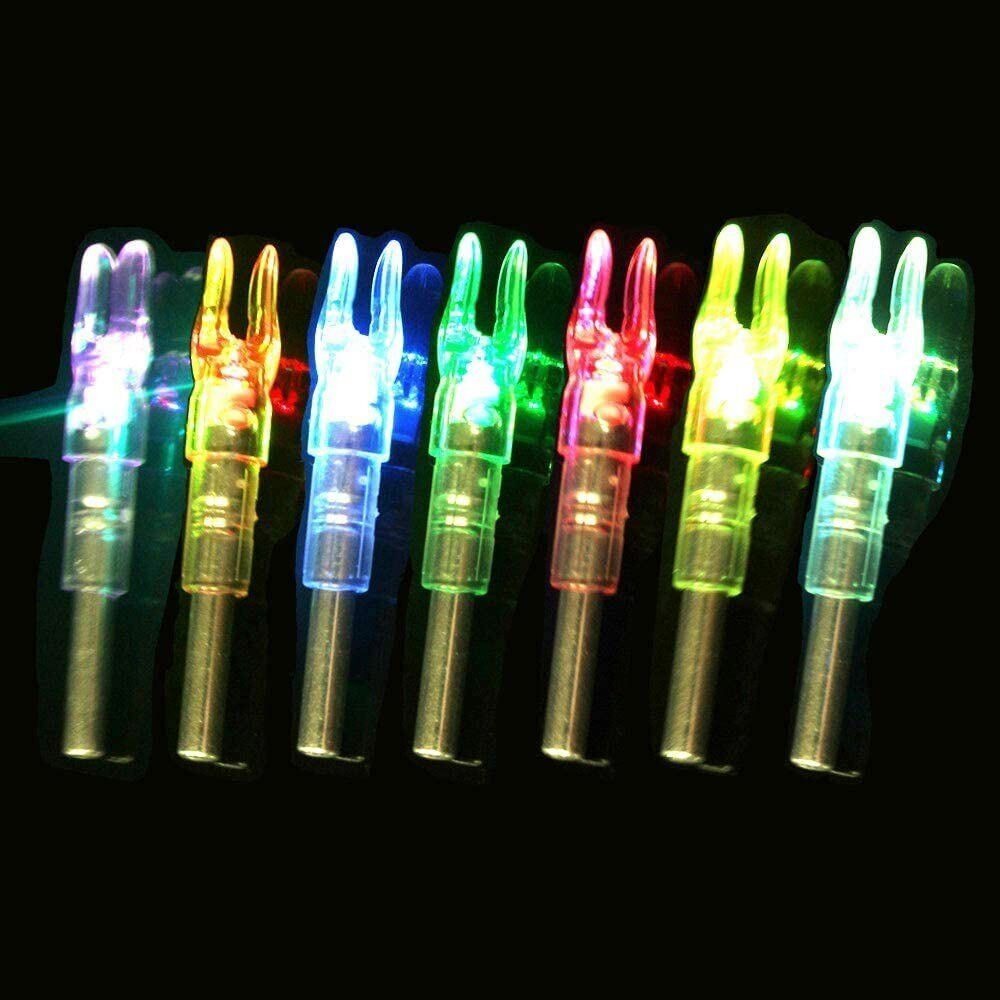 StoneSky 6pcs Illuminated Lighted Nocks for Arrows .244"/6.2mm Inside Diameter Led Nocks