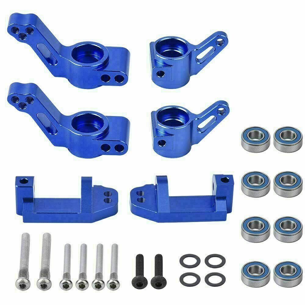 StoneSky Front Caster Block Steering & Rear Stub Axle Carriers For 1/10 Traxxas 2WD Slash