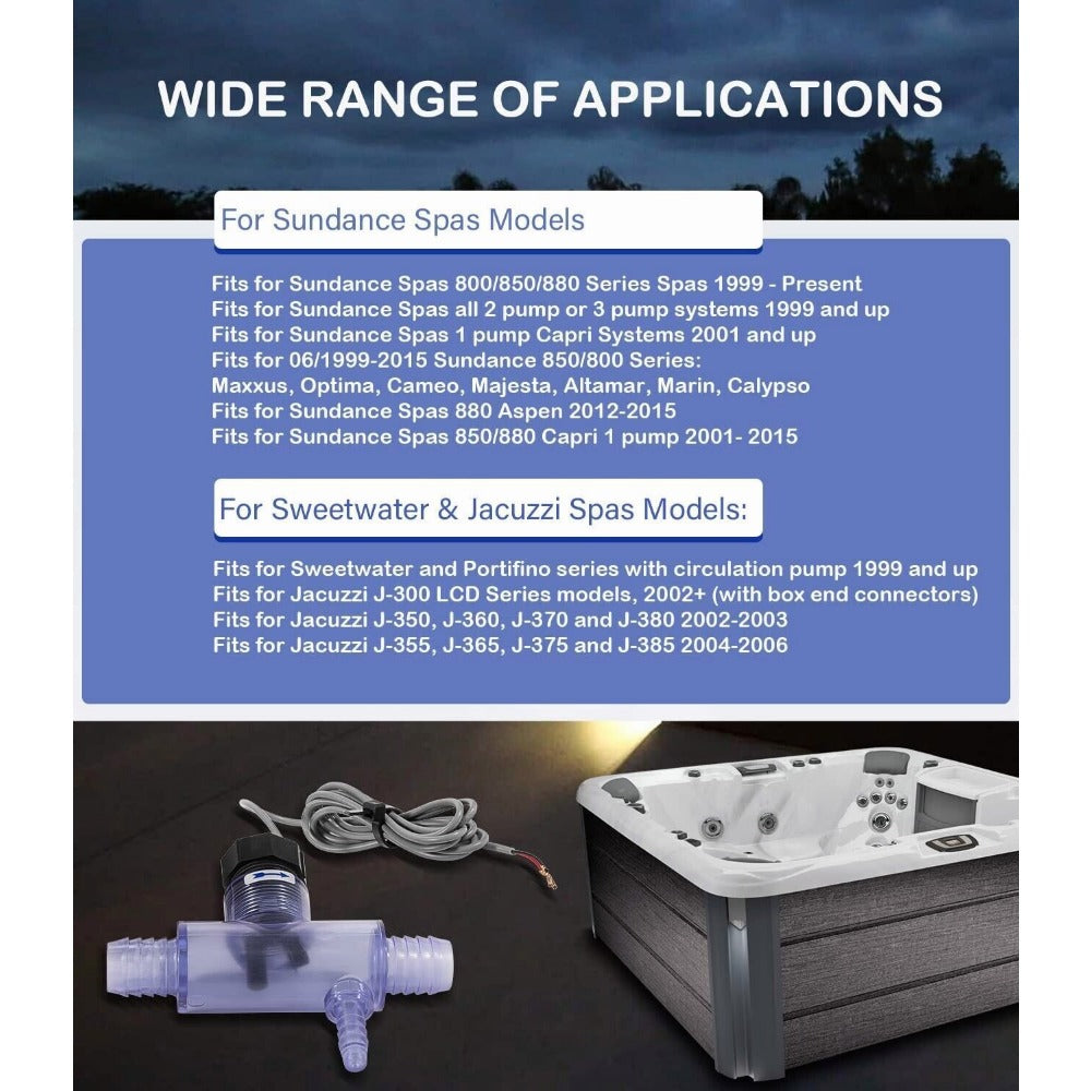 StoneSky Flow Switch for Sundance Spas Jacuzzi 6560-860 Bypass Pump Flow Flo Hot Tub