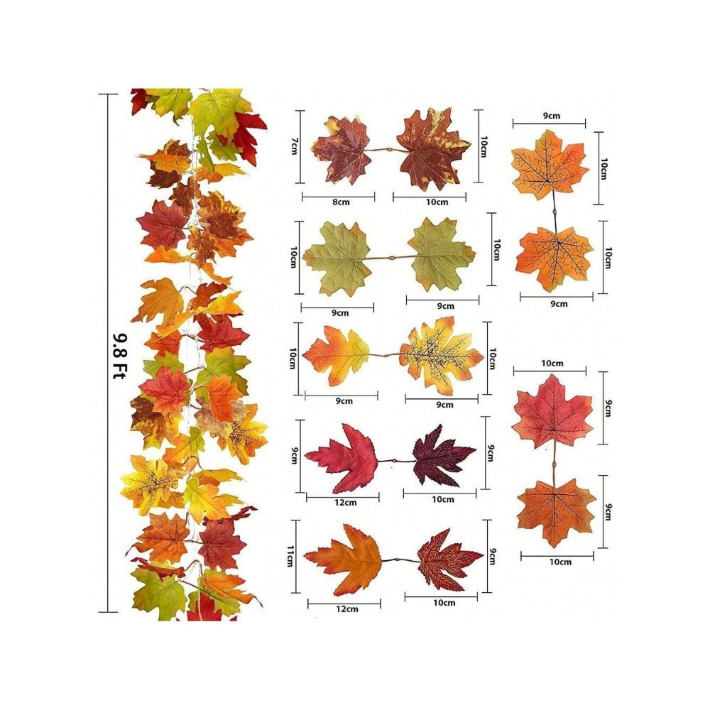 STONESKY 20 LED Fall Maple Leaves Light Lamp Garland Thanksgiving Festival Party Decor US