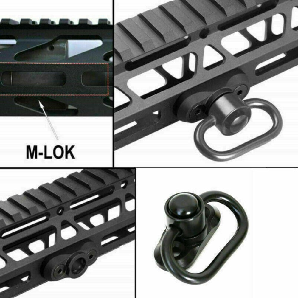 StoneSky Sling Swivel Adaptor 2 kit M-LOK MLOK Quick Release Sling Mount Push Button QD