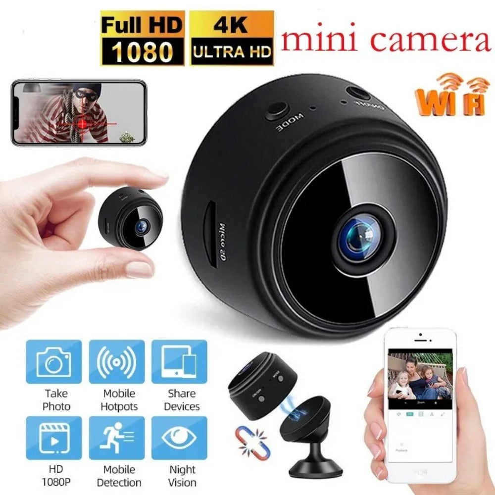 STONESKY 1080P HD Mini IP WIFI Camera Magnetic Camcorder Wireless Home Security Car DVR Support Night Vision Video Recording Motion Detection, APP Remote Control, 150° Super Wide Angle