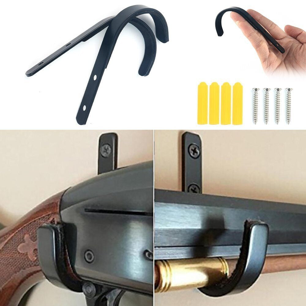 StoneSky 10Pcs Steel Gun Wall Mount Rack Storage Rifles Shotgun Hooks Hangers Archery Bow