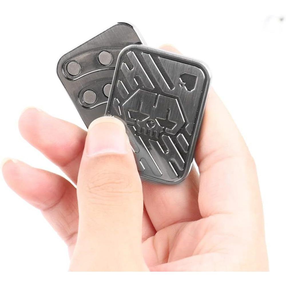 STONESKY Magnetic Metal Fidget Toy KK Poker Push Card Fidget Slider Stress Relief Toys US