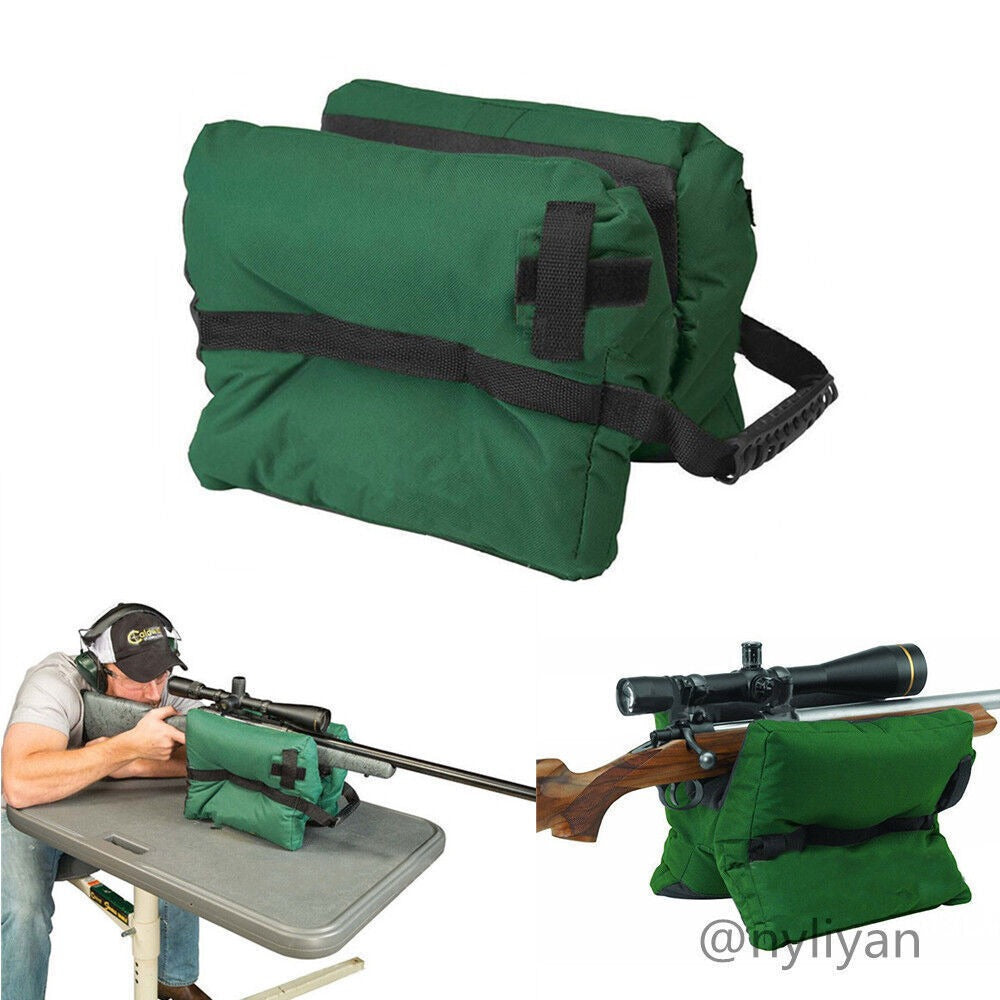 STONESKY Tactical Shooting Gun Rest and Front Sand Bags Rifle Bench Steady Unfilled Green