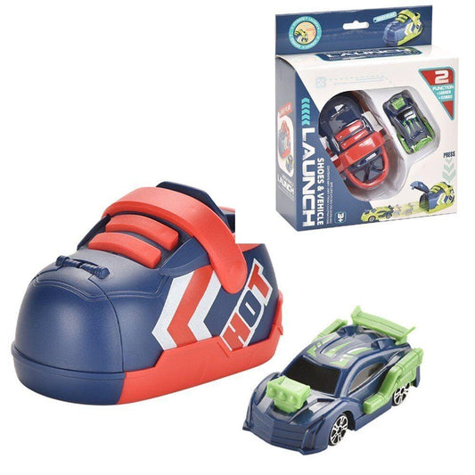 STONESTAR Kid's Creative Running Shoes Car Shooting Car Set Racing Vehicle Game Boys Toys