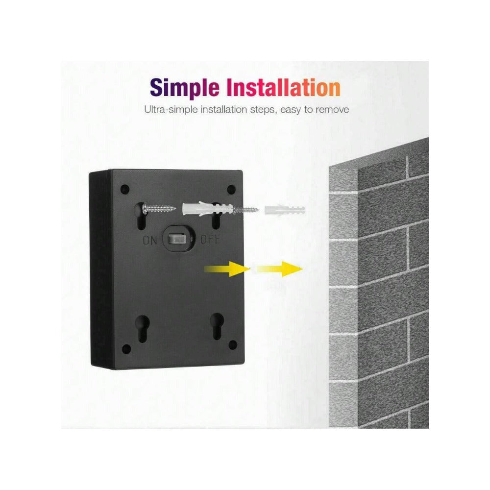 STONESKY 2Pcs Color Change Solar 2 LED Deck Lights Garden Patio Pathway Step Fence Lamps