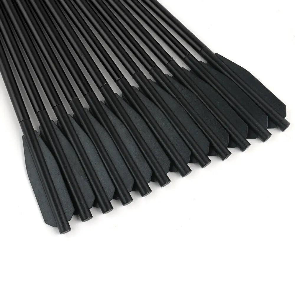 STONESKY 12Pack Pistol Crossbow Bolts 6.5" Aluminium Arrows Broadhead Hunting Mini Archery