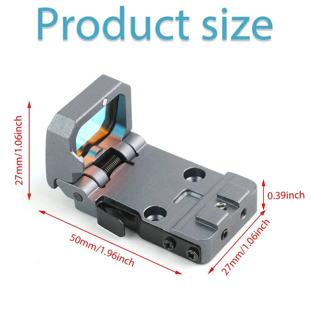 STONESKY Tactical Folding Red Dot Sight Holographic Sight for RIFLE with 20mm Picatinny Rail Mount and High Precision