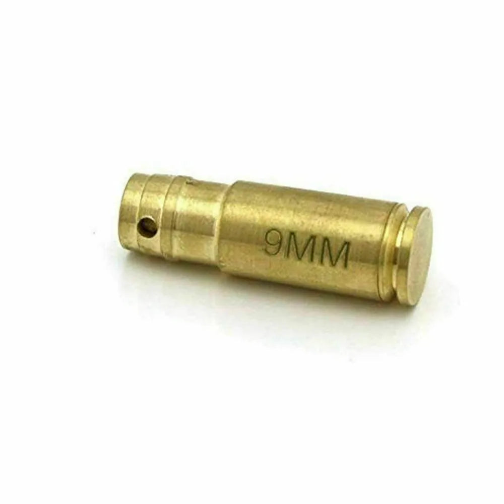 STONESKY Brass CAL 9mm Red Laser Bore Sight Cartridge Bullet Shap Boresighter w/ Battery spotting scope for rifle hunting